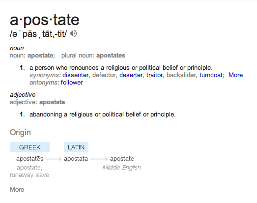 apostate